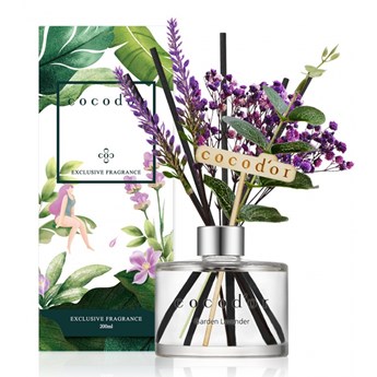 Dyfuzor zapachowy z patyczkami flower camellia 200ml garden lavender pdi30420 kod: PDI30420