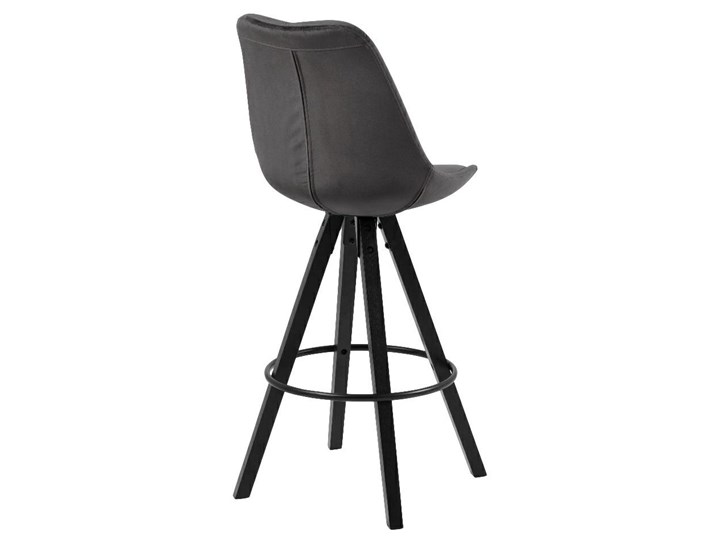 Welurowy stołek barowy na drewnianych nogach Dima Vic Pomieszczenie Jadalnia Wysokość 112 cm Szerokość 49 cm Pomieszczenie Kuchnia