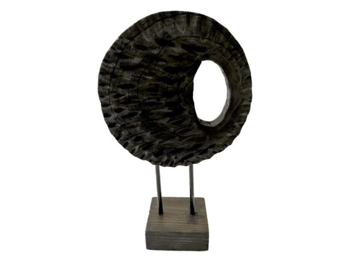 Dekoracja czarna drewniana Carbon NO 2 21x10x35h cm