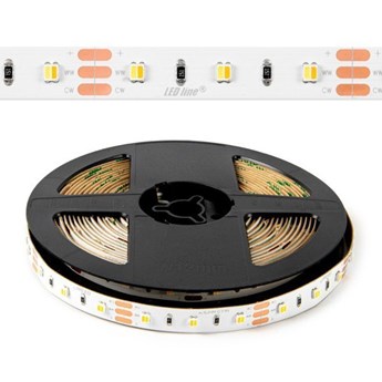 Taśma LED zmienną barwą CCT 300 SMD 3528 9,6W/m 12V 3000-6000K rolka 5m | MULTIWHITE