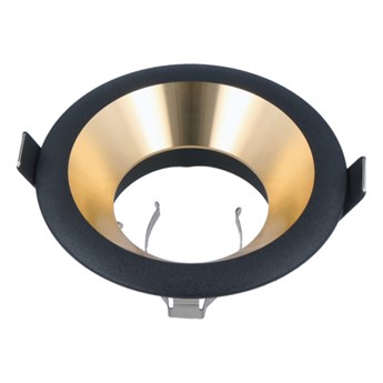 Oczko sufitowe oprawa okrągła ruchoma piaskowana 94mm | czarny złoty