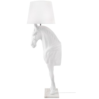 Lampa podłogowa KOŃ HORSE STAND M biała - włókno szklane
