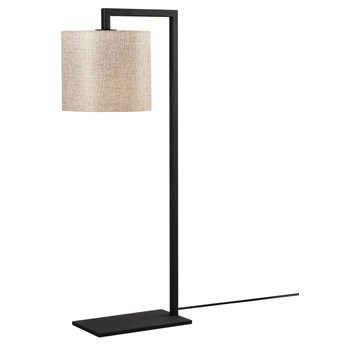 SELSEY Lampa stołowa Gicanna klasyczna średnica 20 cm kremowa/czarna