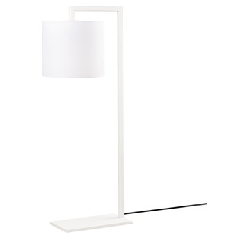 SELSEY Lampa stołowa Gicanna klasyczna średnica 20 cm biała
