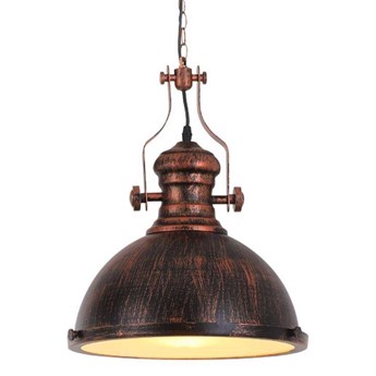 Lumina Deco Eligio W1 stary mosiądz industrialna duża lampa wisząca