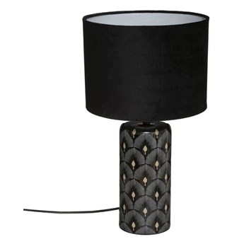 ELOY ceramiczna lampka nocna zdobiona delikatnym wzorem, wys. 44 cm
