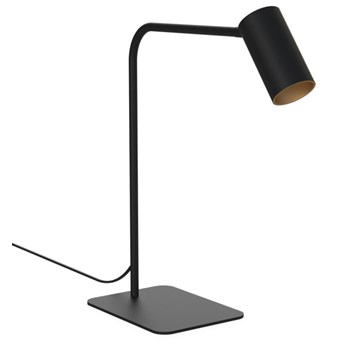 Lampa stojąca biurkowa MONO wys. 40cm 10W GU10 | czarny złoty