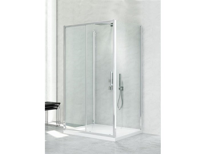 Kabina prysznicowa NEW CORRINA przyścienna drzwi przesuwne pojedyncze 120x90x195 szkło czyste 6mm Active Shield Rodzaj drzwi Rozsuwane Kategoria Kabiny prysznicowe