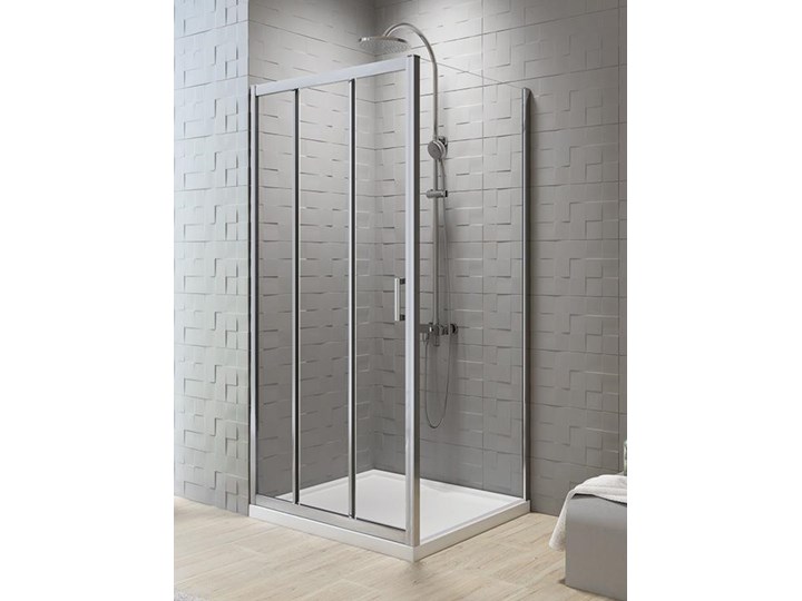 KABINA NEW VARIA PROSTOKĄTNA U 100x90x190 CZYSTE 6mm ACTIVE SHIELD