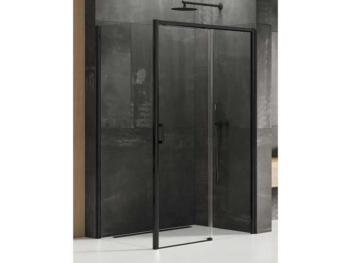 Kabina prysznicowa PRIME BLACK L drzwi pojedyncze 110x90x200 szkło czyste z powłoką Kategoria Kabiny prysznicowe