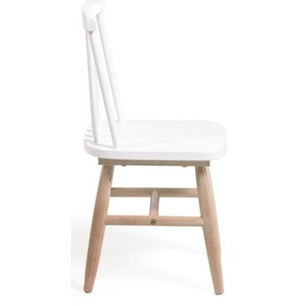 Krzesło dla dzieci białe nogi drewniane