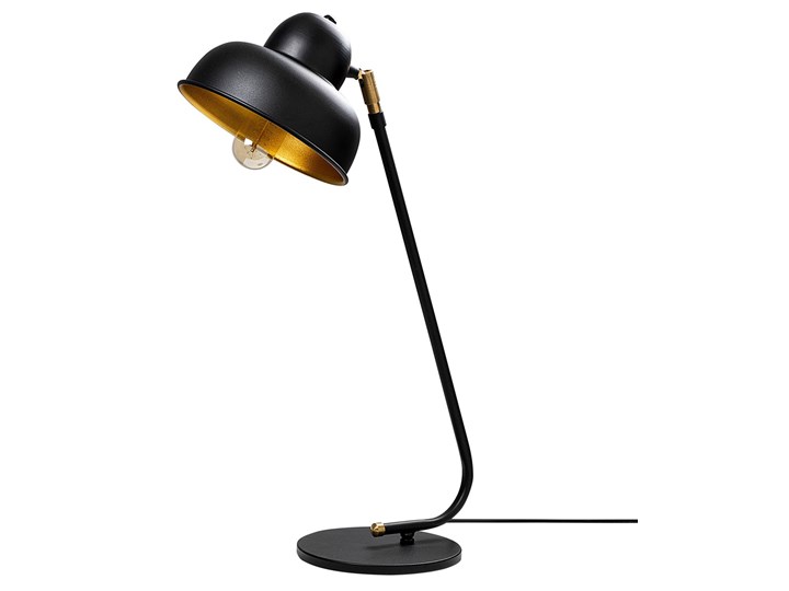 SELSEY Lampa stołowa Hentima czarna Lampa z kloszem Metal Pomieszczenie Jadalnia