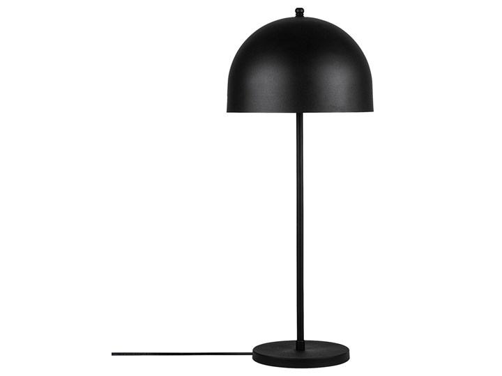 SELSEY Lampa stołowa Biesta półkole średnica 24 cm czarna Metal Lampa z kloszem Kolor Czarny