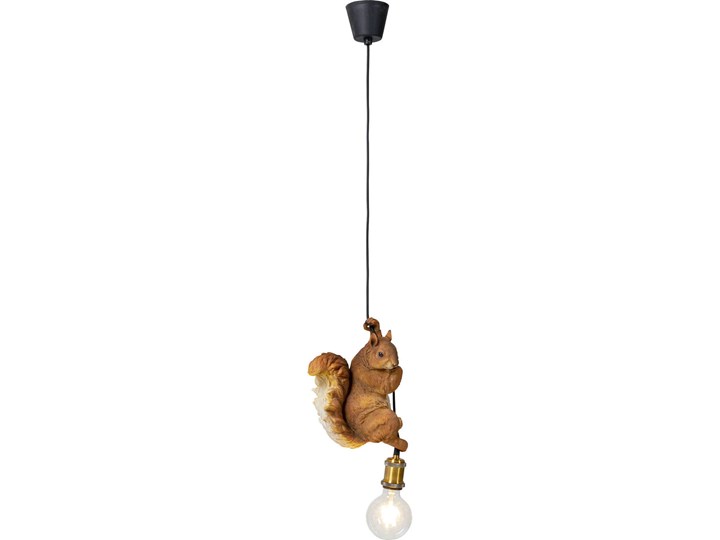 Lampa wisząca wiewiórka czerwona 20x14 cm Lampa inspirowana Tworzywo sztuczne Lampa z kloszem Kolor Czerwony Kolor Brązowy