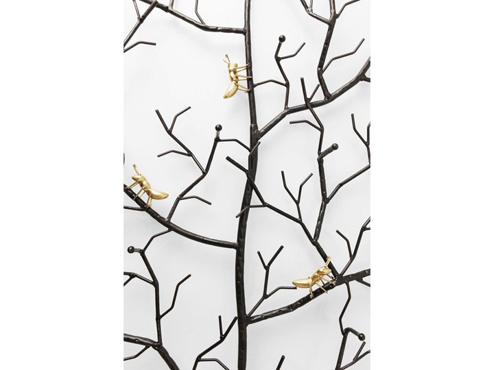 Wieszak ścienny Ants On A Tree 69x160 cm Metal Kolor Biały