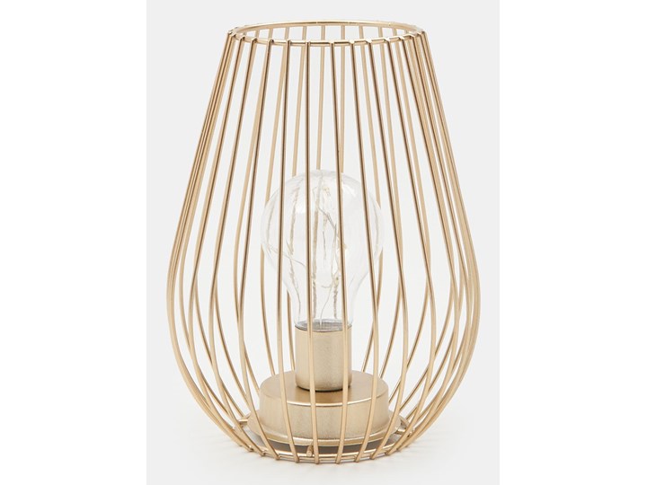 Sinsay - Lampka LED - Złoty Metal Wysokość 21 cm Lampa dekoracyjna Pomieszczenie Przedpokój