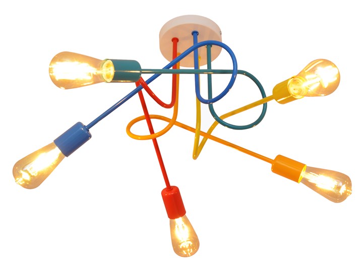 Lampa dziecięca OXFORD W-2016/5 MIX Kategoria Lampy dziecięce Uniwersalne Lampa wisząca Kolor Pomarańczowy