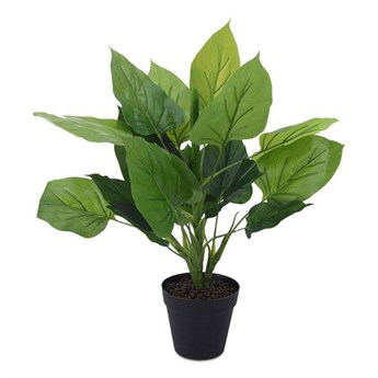 GREEN PLANT roślina sztuczna w czarnej donicy, 45x10 cm