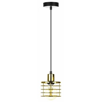 LONDON STYLE lampa wisząca metalowa w kolorze złotym styl loft, Ø 12 cm
