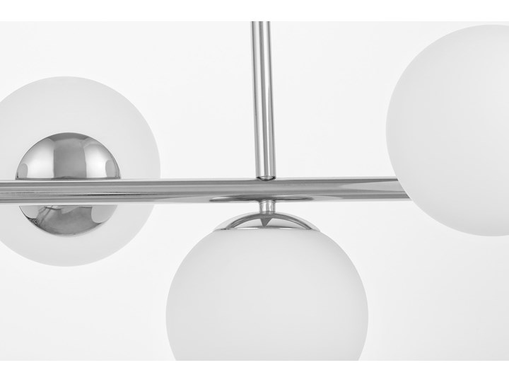 LAMPA WISZĄCA SUFITOWA NOWOCZESNA CHROM FREDICA W7 LUMINA DECO Lampa z abażurem Szkło Lampa z kloszem Metal Kategoria Lampy wiszące