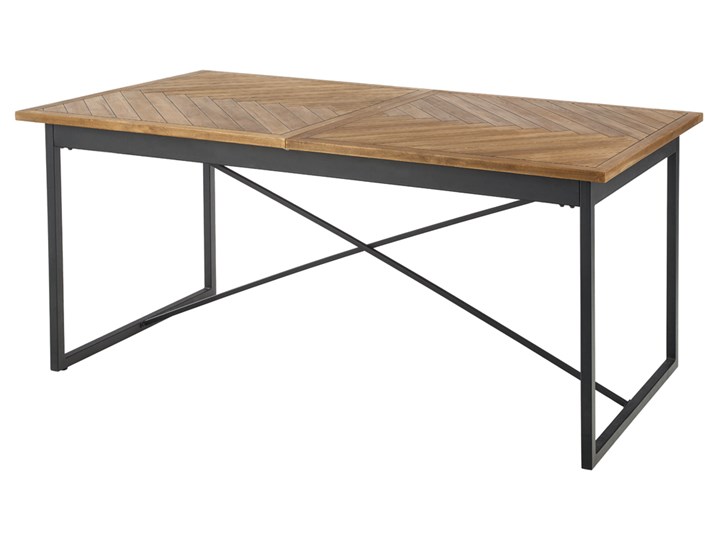 SELSEY Stół rozkładany Irvirgats 180-240x90 cm dębowy Drewno Metal Płyta MDF Stal Liczba miejsc Do 6 osób Długość po rozłożeniu 240 cm