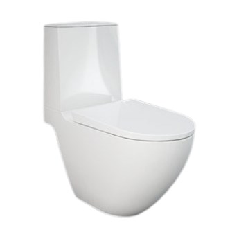DES  Miska WC do kompaktu Rimless 64x38 cm biały połysk