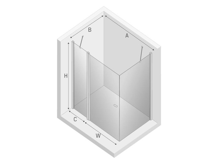 Kabina prysznicowa NEW SOLEO BLACK kwadratowa 120x120x195 drzwi uchylne pojedyncze z elementem stałym czyste 6mm Active Shield Kategoria Kabiny prysznicowe