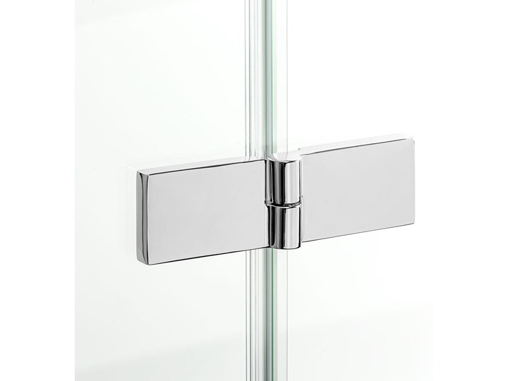 Kabina prysznicowa NEW SOLEO BLACK pięciokątna 100x80x195 drzwi uchylne pojedyncze czyste 6mm AS kolumna na krótkiej ściance Kategoria Kabiny prysznicowe