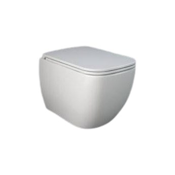 METROPOLITAN Miska WC podwiesz. Rimless 52,5x33,7 cm biały połysk