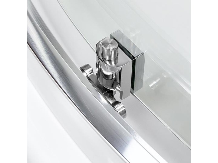 Kabina prysznicowa NEW VARIA półokrągła R55 drzwi przesuwne podwójne 90x90x165 grafit 6/5mm Active Shield Narożna Rodzaj drzwi Rozsuwane