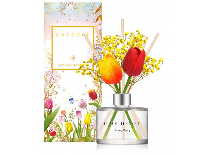 Dyfuzor zapachowy z patyczkami flower tulip 200 ml lovely peony pdi30416 kod: PDI30416 Perfumy Kategoria Zapachy do domu