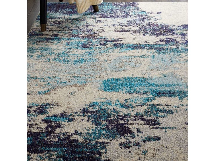 Celestial 2 Ivory/Teal Blue Syntetyk 120x180 cm Dywany Pomieszczenie Salon