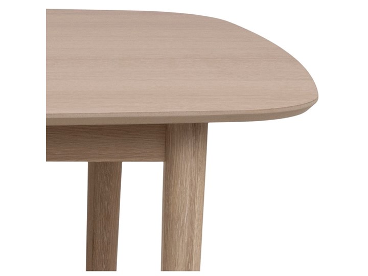 Stół naturalny bielony fornirowany blat drewniane nogi dąb 200x100 cm Długość(n) 200 cm Drewno Kategoria Stoły kuchenne