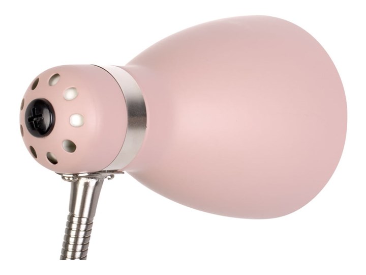 Różowa lampa stołowa Leitmotiv Study, wys. 30 cm Lampa z kloszem Metal Kolor Różowy Kategoria Lampy stołowe