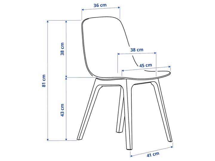 IKEA EKEDALEN / ODGER Stół i 6 krzeseł, dąb/antracyt, 120/180 cm Kategoria Stoły z krzesłami Kolor Beżowy