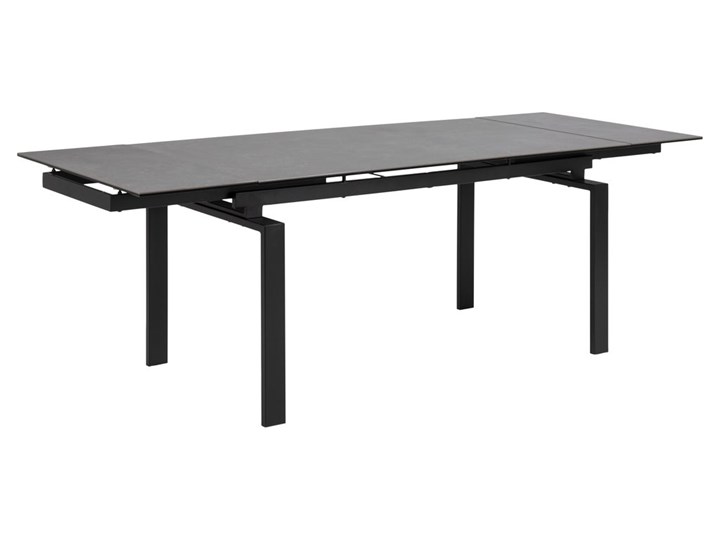 Stół rozkładany Juliet 160-240x85 cm czarny Metal Ceramika Szkło Kategoria Stoły kuchenne Kształt blatu Prostokątny