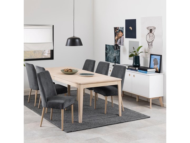 Stół rozkładany Jaramillo 220x100 cm bielony Drewno Kolor Beżowy