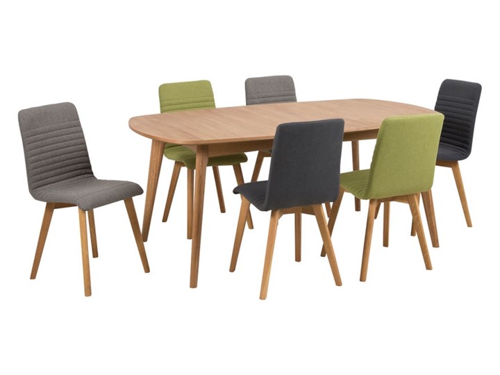 Stół rozkładany Eason 180-270x102 cm naturalny Drewno Kategoria Stoły kuchenne Kolor Biały
