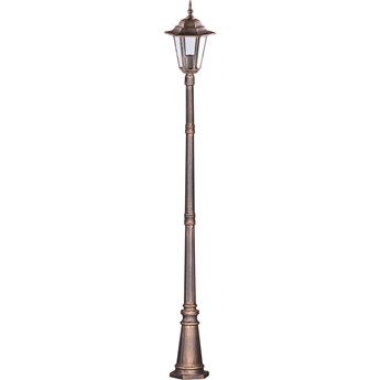 Czarno-złota klasyczna lampa stojąca zewnętrzna - S327-Relva