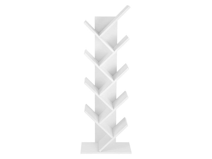 Regał na książki geometryczny drzewko biały