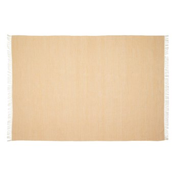Musztardowożółty dywan z tworzywa sztucznego z recyklingu Kave Home Elbia, 160x230 cm