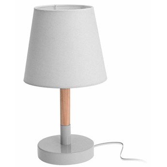 LEVINE lampka stojąca na metalowej podstawie z białym abażurem, 30x17x17 cm