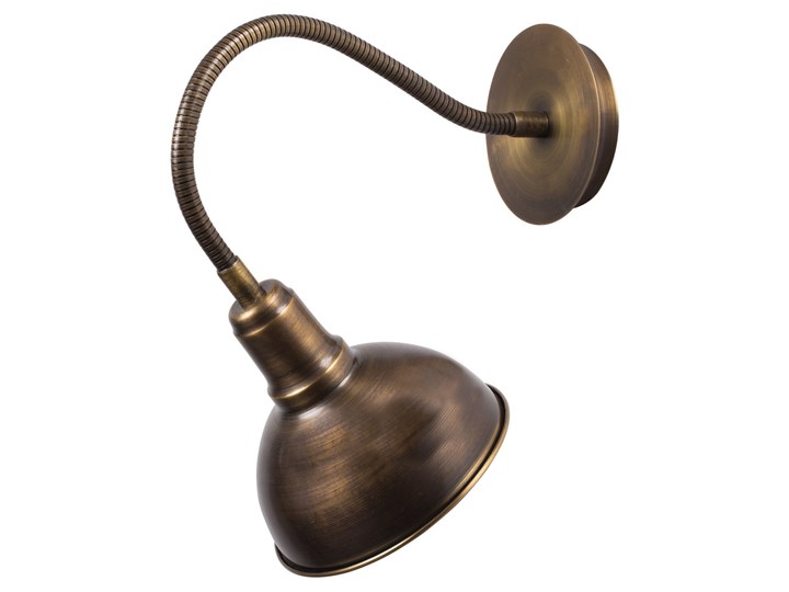 SELSEY Kinkiet ścienny Pacquita z regulacją średnica 16 cm złoty Styl Vintage Metal Kinkiet z kloszem Kategoria Lampy ścienne