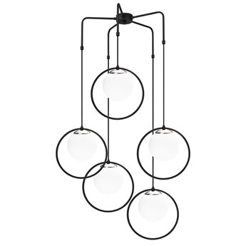 SELSEY Lampa wisząca Solanum x5 czarno-biała