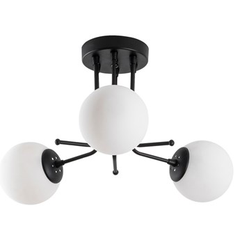 SELSEY Lampa sufitowa Murrayana x3 czarno-biała