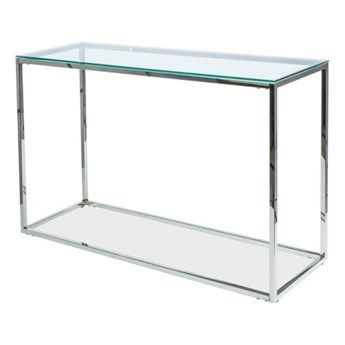 SELSEY Konsola Lorenzo 120x40 cm ze szklanym blatem
