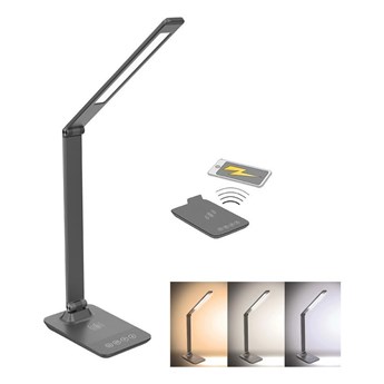 Solight WO55-G - LED Ściemnialna lampa stołowa z ładowaniem bezprzewodowym LED/10W/100-240V