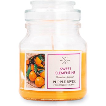 Purple River sojowa naturalna świeca zapachowa w szkle 4 oz 113 g - Sweet Clementine