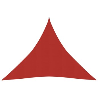 Emaga Żagiel przeciwsłoneczny, 160 g/m², czerwony, 4,5x4,5x4,5m, HDPE