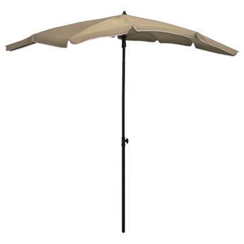 Emaga Parasol ogrodowy na słupku, 200x130 cm, kolor taupe